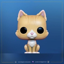 funko pop gatto v2 funkopet animale domestico mascota gato perro cane giochi giocattoli 3d print model - Mito3D