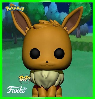 funko pop games pokemon eevee fanart 3d 3 custom accessory toys character 3d print model - Mito3D