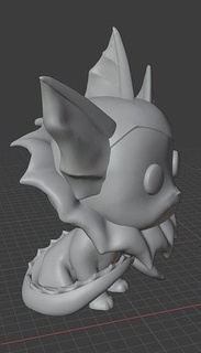 funko pop jogos Pokémon vaporeon Admirador arte 3d impressão modelo brinquedos personagem brinquedo 3dprint miniaturas fofa esculturas 3d print model - Mito3D