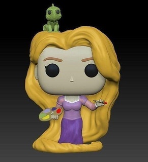 funko Rapunzel Disney pop mickey pascal princesa arte esculturas 3d print model - Mito3D