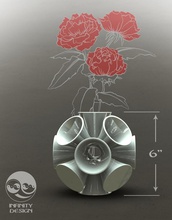 korkak vazo seramik çiçek saksı mimari iç ev dekor sevgili baskı aksesuar 3d print model - Mito3D