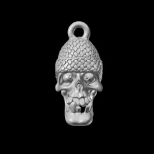 divertente cranio gioielli le ossa l'anatomia monster carattere cartone animato sciocco il demone testa scheletro stampabile 3d di stampa ciondolo ciondoli 3d print model - Mito3D