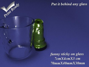 engraçado pegajoso de vidro hobby-diy stick falha stikwith stickwithglass hobby diy outros 3d print model - Mito3D