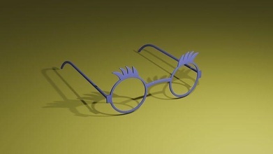 funny sunglasses frame party glasses fun funglasses fashion 3d print model - Mito3D