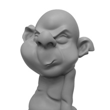 komisch troll schreibtisch spielzeug 3d drucken modell charakter desktop 3dprint skizzieren karikatur cartoony spielzeuge bildhauerei spiele visuals 3d print model - Mito3D