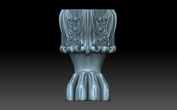 furniture leg legs stem foot cnc griffin gryphon griffon lion elements house 3d print model - Mito3D