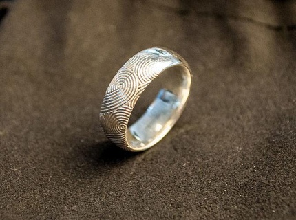fusion ring for her and him fusione squillare argento oro nozze figurine gioielleria anelli 3d print model - Mito3D