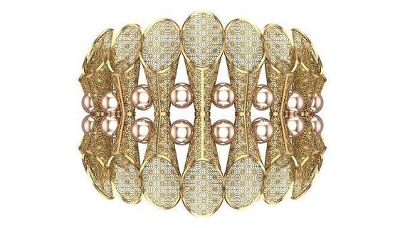 fusão bracelet bk02 anel brinco prata joalheria Projeto colar diamante moda ouro chique 3dprint imprimível especial graça coleção zbrush sólido joias pulseira pulseiras 3d print model - Mito3D