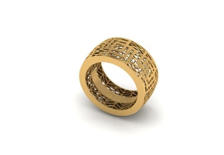fusión ligero peso anillo joyería joya plata imprimible platino oro libra esterlina anillos 3d print model - Mito3D