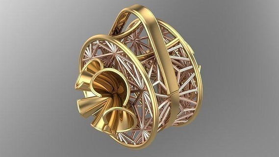 fusión objeto bag 04 anillo pulsera arete plata joyería joya diseño collar diamante fasion oro sencillo elegante 3dprint imprimible especial gracia colección colgantes 3d print model - Mito3D
