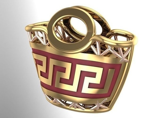 fusion object bag-v08- wax halfset necklace ring earring pendant bracelet jewelry gems gold silver desing 3dprint diamond casting rhinoceros matrix magic 3d print model - Mito3D