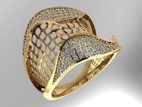 de la fusión del anillo 2019 joyería oro compromiso boda moda plata 14k los anillos 3d print model - Mito3D