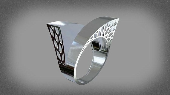 füzyon yüzük 2 adet kodu 1011 altın yazdırılabilir takı mücevher elmas düğün yüzükler nişan moda angagem güzellik kolye 3d print model - Mito3D