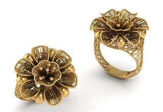 fusione anelli gioielli gioiello di fidanzamento diamante matrimonio anello disco platino oro argento preziosi brillante le signore forher moda 3d print model - Mito3D