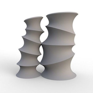 fusion vase - 3d printable sculptural stoneware model printing home decor art interior design decorative object unique gift modern house 3d print model - Mito3D
