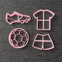 futbol paquete galleta cortadores cortador fútbol casa cocina comida 3d print model - Mito3D
