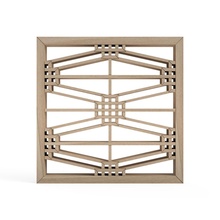 futeashokko sanat deko pencere çerçeve geometrik tasarım kumiko japonya gelenek desen işaretler logolar 3d print model - Mito3D