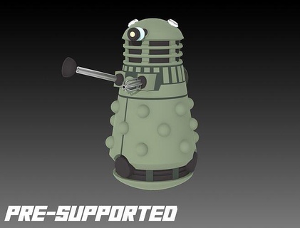 future dalek - rogue minature daleks miniature space wargames 32mm scale robot british stl 3d print supported sci fi character doctor miniatures games toys board 3d print model - Mito3D