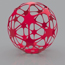 fütüristik geometrik 3d yazıcı modeli şekil ev dekorasyon küre tasarım lamba kavram sanat mimarlık gelecek bilim kurgu baskı model hexagon aydınlatma aksesuarlar telkari 3d print model - Mito3D