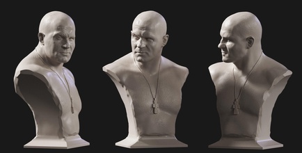 fiodor yemelyanenko art fyodor dernier l'empereur le buste 3dmodel les miniatures figurines sculptures 3d print model - Mito3D