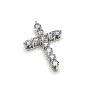 g0505 silver cross pendant jewelry diamond accessories fashion gold gem brilliant luxury precious beauty jewel platinum pendants 3d print model - Mito3D