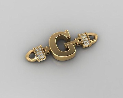 alfabeto pulseira 3d modelo joalheria ouro prata diamante jóia Casamento esterlina moda beleza pulseiras 3d print model - Mito3D