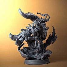 gaara arena demonio 3d estatua naruto anime boruto bestia esculpir digital arte fan personaje hombre rojo criatura esculturas 3d print model - Mito3D