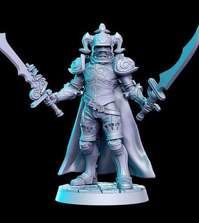 gabranth xii final fantasy 32mm pre-supported 3d print miniature miniatures figurines dnd dungeon dragons heroquest futuristic sculpture printable cloud remake character games toys board 3d print model - Mito3D