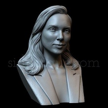 fille gadot merveille femme rouge remarquer buste portrait sculpture art 3dprinting détaillé réaliste ressemblance sculpter sidnaique sculptures 3d print model - Mito3D
