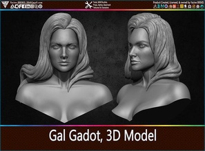 gal gadot 3d modello Meraviglia donna dc ragazza carattere statua meraviglia femmina giustizia lega Batman Diana Giochi giocattoli 3d print model - Mito3D
