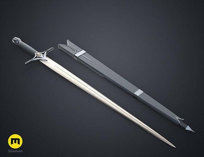 galadriel espada bainha argolas lotr fantasia duende anão Guerreiro Vampiro dnd Tolkien arma lâmina elrond elanor theo hobbit Galadriel jogos brinquedos 3d print model - Mito3D