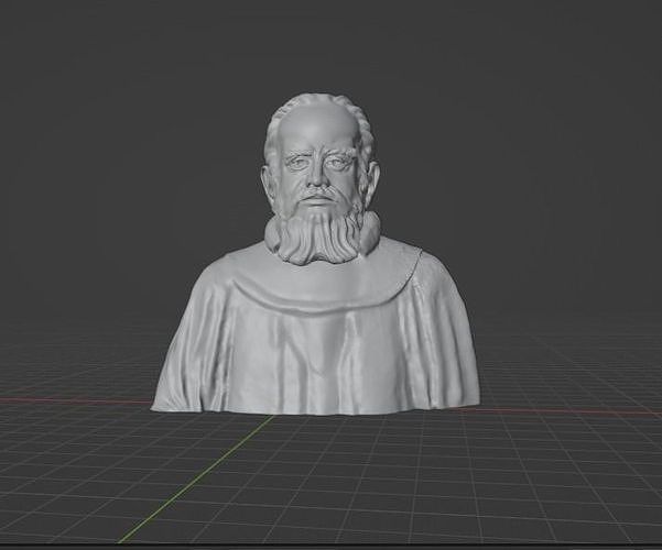 Galileo Galileigalilei Astronom pisa Italienisch Wissenschaftler Physiker Ingenieur Erfinder Astronomie Satellit Astrolabium Kunst Skulpturen 3D print model - Mito3D