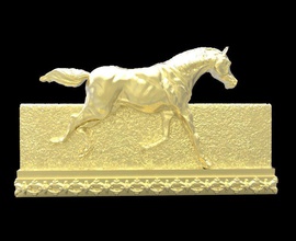 galloping horse reliefs art equestrian stallion equine fresco mammal running sculptures 3d print model - Mito3D