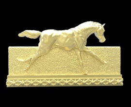 galoppierende Pferde-reliefs Kunst Reitsport equine fresco den Galopp Pferd säugetier läuft Skulpturen Hengst 3d print model - Mito3D