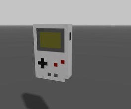 game boy gameboy 3d magical voxel magicalvoxel games toys board 3d print model - Mito3D