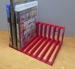 juego disco dvd almacenamiento estante consola soporte juegos juguetes accesorios 3d print model - Mito3D