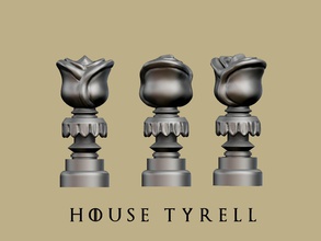 jogos of tronos casa tyrell marcador jogo trono guerra tronos lannister rígido inverno chegando peões xadrez borda brinquedos 3d print model - Mito3D