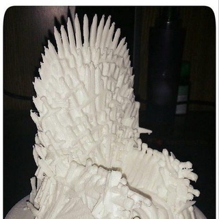 juego tronos hierro trono fijo base serie Game of Thrones Arte esculturas 3d print model - Mito3D