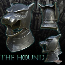 game thrones hound helmet art got 3d print thehound 3dprint mask cosplay scans replicas 3d print model - Mito3D