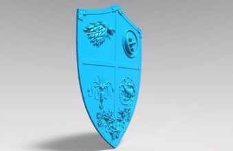 game thrones shield games-toys stark targaryen fantasy games toys accessories 3d print model - Mito3D