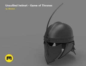 game of thrones unsullied helmet emperor cosplay costume movie wereable parts stark daeneris gray worm halloween army helm armor armour games toys accessories 3d print model - Mito3D