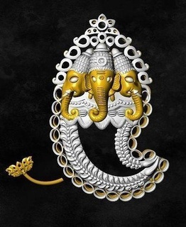 ganapathi nail claw ganesh gold jewelry ornament jewerly nailclaw silver daimonddd 3d print model - Mito3D