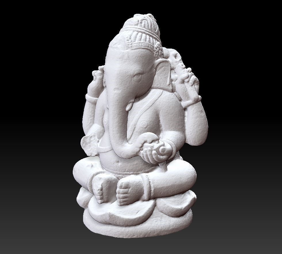 ganesa statue art l'inde dieu le bouddha la sculptures 3D print model - Mito3D