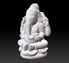 ganesa statue art india god buddha sculptures 3d print model - Mito3D