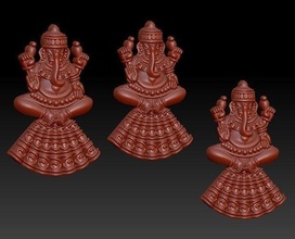 Ganesh l'éléphant vr ar low poly 3d modèle échecs art ganeshji ganpati Ganesha déco bijoux pendentifs 3d print model - Mito3D