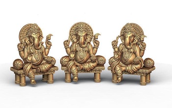 Ganesh ji Lotus 3d Modell 10 3dmodel Hindu heilig religiös Jesus Ganesha Christian Bibel Sanskrit jüdisch Religion laxmi Saraswati Shivji Hanuman Skulptur Kunst murti 3d print model - Mito3D