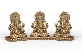 ganesh ji lótus 3d modelo 11 3dmodel hindu piedosos religioso Jesus ganesha cristão Bíblia sânscrito judaico religião laxmi saraswati Shivji Hanuman escultura arte murti 3d print model - Mito3D