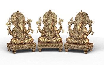 Ganesh ji lotus 3d modèle 12 3dmodel hindou saint religieux Jésus Ganesha Christian Bible sanskrit juif religion laxmi saraswati Shivji Hanuman sculpture art Murti 3d print model - Mito3D