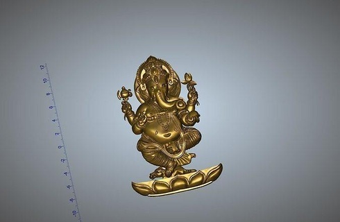 Ganesh ji Kunst Hindu Skulptur Statue Artcam Design Bild Ganesha modern abstrakt Deko 3d print model - Mito3D