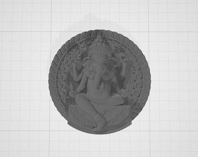 ganesh lord elephant hundi deity ganesha buddha sculpture statue art sculptures 3d print model - Mito3D